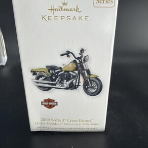 Hallmark 2009 Harley Davidson Softail Cross Bones Keepsake Ornament